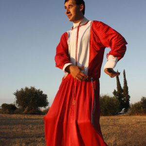Person performing traditional Ashkenazi dance